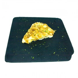 TORTILLA ALIOLI CEBOLLA POCHADA